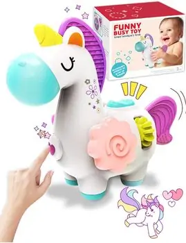 Baby Yard Unicorn Activity Busy Toy - განსავითარებელი სათამაშო უნიქორნი, 2 image