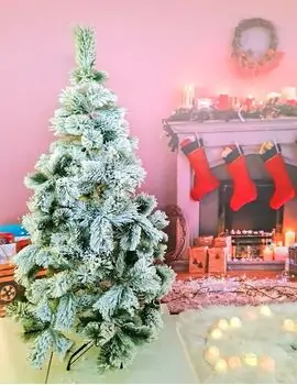 Snow-Covered Christmas Tree დათოვლილი საახალწლო ნაძვის ხე 180 სმ (OT735)