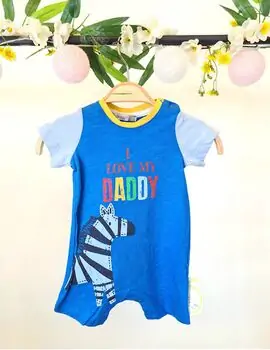 Jumpsuit I Lolve My Daddy ჩვილის საზაფხულო რომპერი
