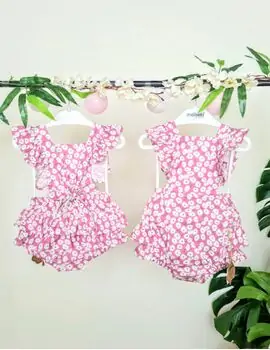 Baby Bodysuit With Flower Print Maibella MAİ15-6066 საბავშვო ბოდე