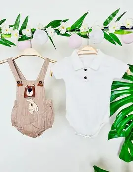 Short And Shirt Set Funny Bear კომბინიზონი