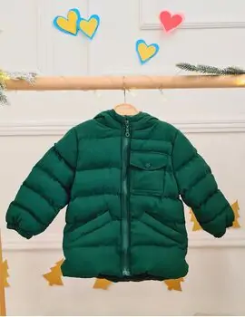Baby Green Jacket With Pocket -  საბავშვო ქურთუკი