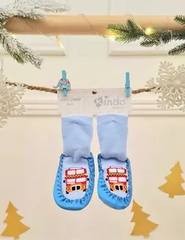 Baby Socks School Bus Blue - საბავშვო წინდები