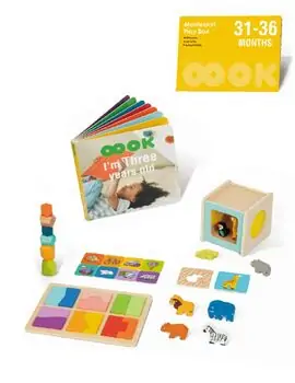 Tooky Toy Montessori Educational Play Box - განსავითარებელი სათამაშო, 2 image