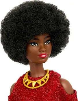 Barbie Doll Fashionista With Natural Black Hair - ბარბის თოჯინა, 3 image