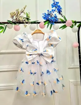 Baby Princess Butterfly Dress White - საბავშვო კაბა, 4 image