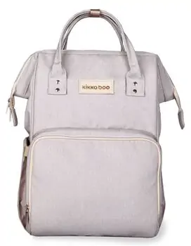 KikkaBoo-ს დედის ჩანთა Mama bag Siena Light Grey, 2 image