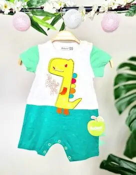 Little Dino Jumpsuit ჩვილის საზაფხულო რომპერი