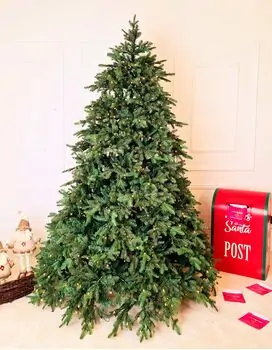 Christmas Tree With Lights - საახალწლო ნაძვის ხე შერეული სილიკონის წიწვებით და განათებებით 225 CM  (OT2333), 11 image