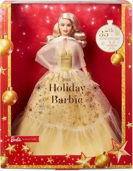 Holiday Barbie HJX08 Doll Seasonal Collector Gift  - სათამაშო თოჯინა