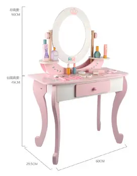 Wooden Dresser Set With Accsesoriess  - ხის საბავშვო ტრილიაჟი აქსესუარებით, 11 image