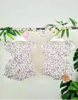Baby Bodysuit With Flower Print Maibella MAİ15-6066 საბავშვო ბოდე