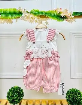 Caramell Romper Sweet Girl Red საზაფხულო რომპერი