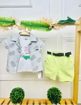 Caramell 3 In 1 Set Smile And Be Happy Blue საბავშვო ტანსაცმლის ნაკრები, 2 image