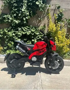 Cruiser Moto Red - ელექტრო მოტოციკლი კაუჩუკის საბურავებით, 2 image