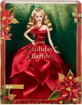 Barbie HBY03 Holiday Doll - ბარბის სათამაშო თოჯინა, 6 image
