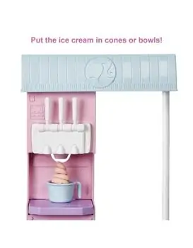 Barbie Ice Cream Shop Playset - ბარბის თოჯინა აქსესუარებით, 3 image