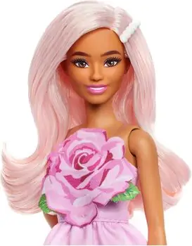Barbie Doll Fashionista in Strapless Rose Dress - ბარბის თოჯინა, 3 image