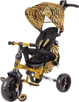 Makani Tricycle Giovi Yellow საბავშვო ველო-ეტლი, 2 image