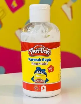 Play-Doh Finger Paint 250 ml White PR008 თითებით სახატავი საღებავი