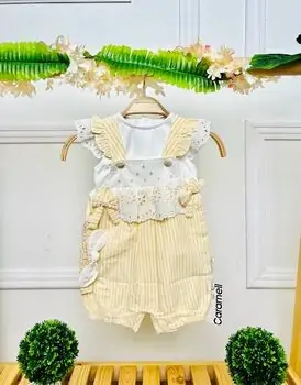 Caramell Romper Sweet Girl Yellow საზაფხულო რომპერი