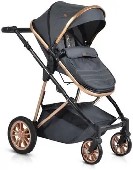 Cangaroo Midas 3in1 Black საბავშვო ტრანსფორმერი ეტლის კომპლქტი, 2 image