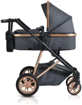 Cangaroo Midas 3in1 Black საბავშვო ტრანსფორმერი ეტლის კომპლქტი, 10 image