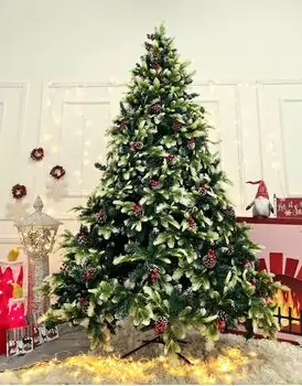 Christmas Tree With Pine Cones And Berries  საახალწლო ნაძვის ხე შერეული წიწვებით გირჩით და კენკრით 240 სმ (OT2004), 3 image