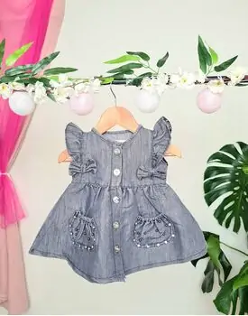 Jeans Dress Maibella MAİ25-0351 საბავშვო ჯინსის კაბა