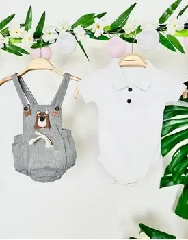 Short And Shirt Set Funny Bear კომბინიზონი