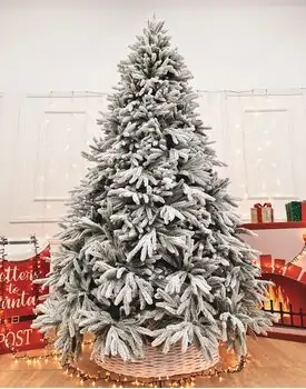 Snow-Covered Christmas Tree PE 240 CM - დათოვლილი ნაძვის ხე 100 % სილიკონი, 7 image