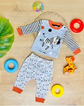 Maibella 2 In 1 Set Zebra Orange საბავშვო ტანსაცმლის ნაკრები