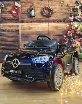Mercedes-Benz G118 Black - ელექტრო მანქანა კაუჩუკის საბურავებით და ტყავის სავარძლით