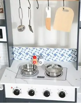 Wooden Kitchen Playset With Accessories - საბავშვო ხის სამზარეულო, 7 image