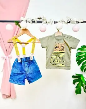 Save The Planet Short And Shirt Set კომბინიზონი