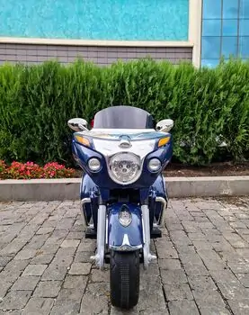 Electric Motorcycle Dark Blue - ელექტრო მოტოციკლი, 2 image