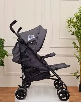 Baby Stroller Easy Walk Dark Grey მსუბუქი სასეირნო ეტლი, 3 image