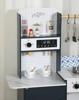 Wooden Kitchen Playset With Accessories - საბავშვო ხის სამზარეულო, 8 image