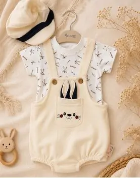 Bunny Pocket Overalls - საბავშვო კომბინიზონი
