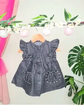 Jeans Dress Maibella MAİ25-0351 საბავშვო ჯინსის კაბა