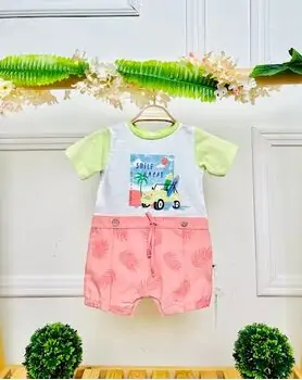 Caramell Romper Adventure Of A Life Time Pink  ჩვილის რომპერი