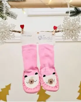 Baby Socks Lion Pink - საბავშვო წინდები