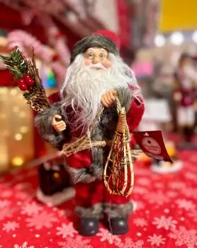 Christmas Decoration Santa 30 CM საახალწლო დეკორაცია სანტა