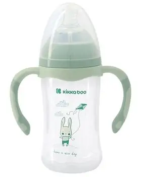 KikkaBoo-ს ახალშობილის ბოთლი Anti-colic feeding bottle 260ml Mint Rabbit