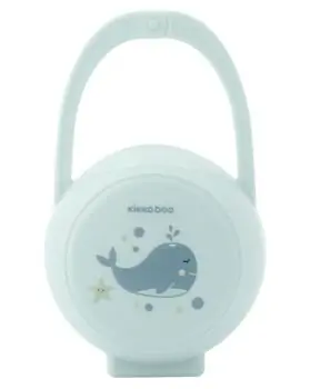 KikkaBoo-ს ჩვილის საწოვარას შესანახი Hanging soother case Blue