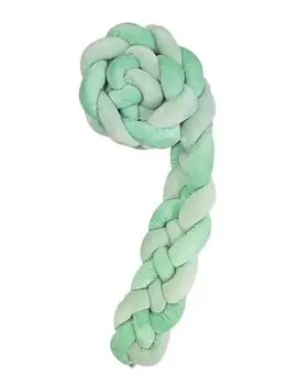 KikkaBoo-ს საბავშვო საწოლის ბამპერი/ნაწნავი Braided bumper 180 cm 4 braids (15cm) Mint