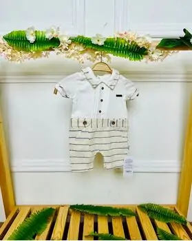 Grand Baby Romper Jolly Boy With Blue Strips საბავშვო რომპერი
