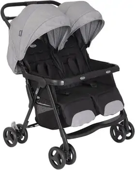 Graco DuoRider Steeple Grey ეტლი ტყუპებისთვის