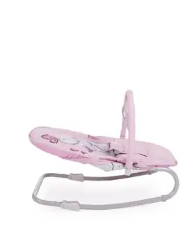 KikkaBoo Foliage Pink Rabbits საბავშვო შეზლონგი, 3 image