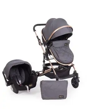 KikkaBoo Amaia Dark Grey საბავშვო ეტლის 3x1 კომპლექტი, 2 image